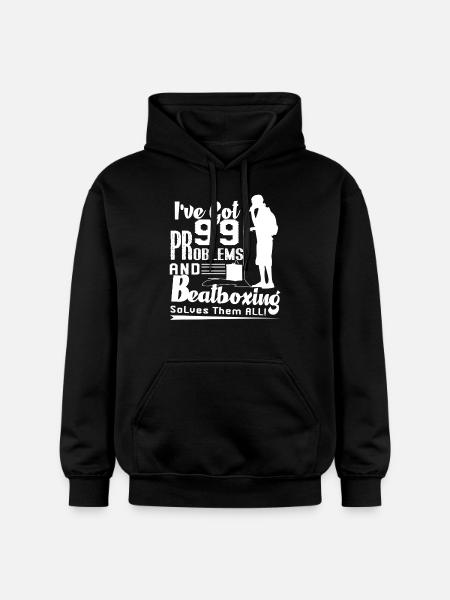 Beatboxing Beatboxing Solves Them All - Gildan Unisex Softstyle® Midweight Hoodie - black