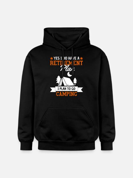 Camping Pensionsordning Pensionister Camping - Gildan Softstyle® Midweight unisex-hoodie - sort