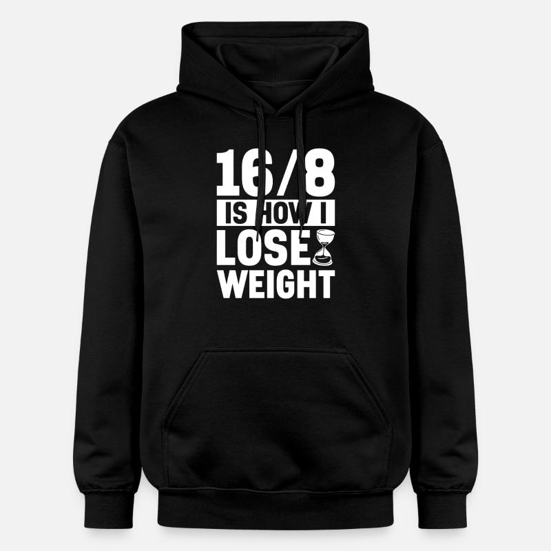 Intervallfasten Intermittierendes Fasten - Gildan Unisex Softstyle® Midweight Hoodie - Schwarz