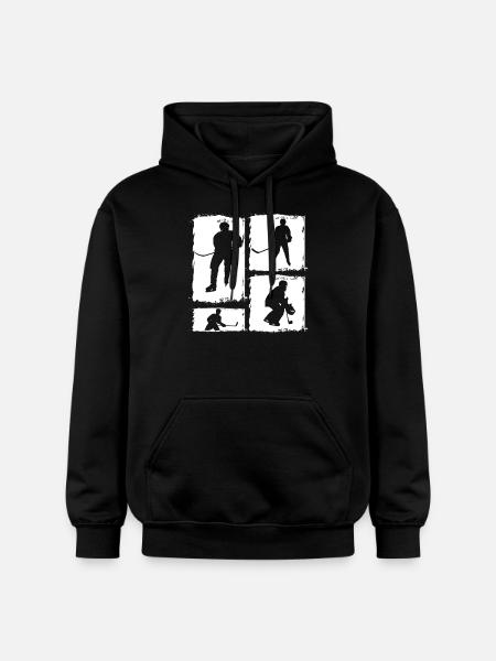Hockey Players Hockey - Gildan Unisex Softstyle® Midweight Hoodie - black