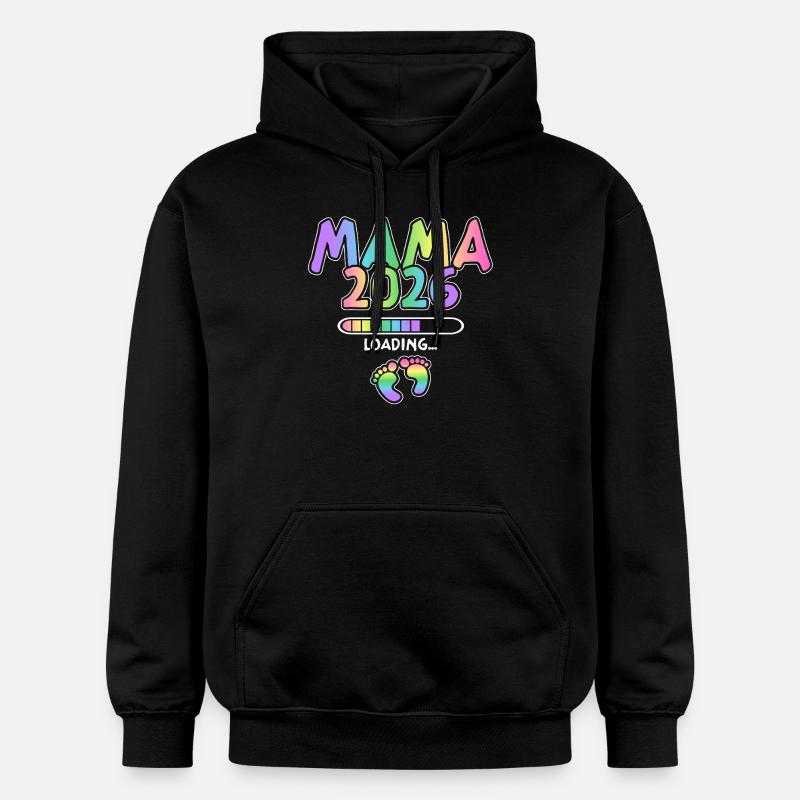 Mama 2026 Loading - Gildan Unisex Softstyle® Midweight Hoodie - Schwarz