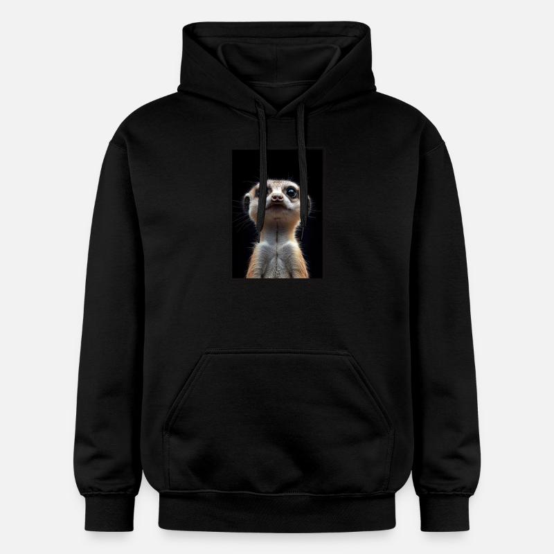 Meerkat Erdmännchen - Sweat à capuche Softstyle® Gildan Unisexe - noir
