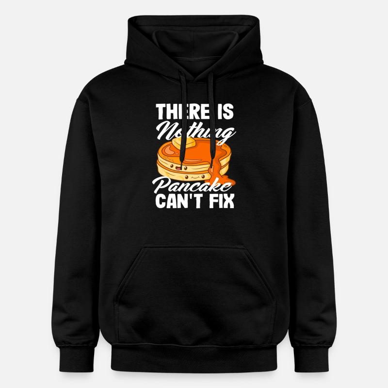 Nothing pancakes can't fix - Gildan Unisex Softstyle® Midweight Hoodie - black