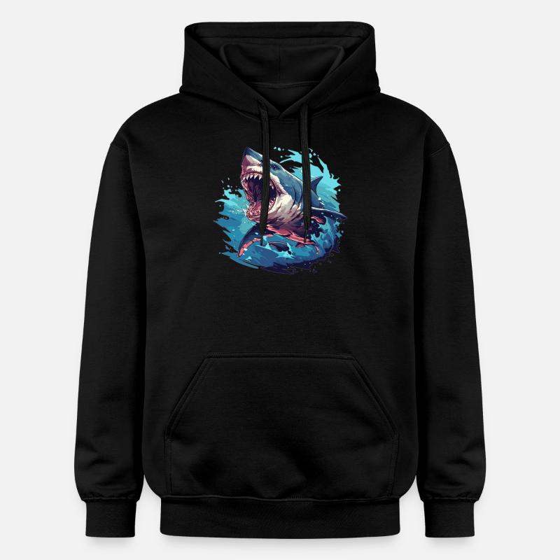 Mégalodons Megalodon - Sweat à capuche Softstyle® Gildan Unisexe - noir