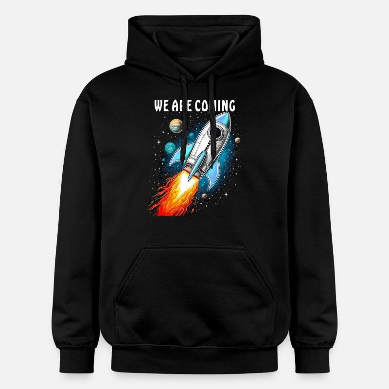 FUSÉE NOUS ARRIVONS - Sweat à capuche Softstyle® Gildan Unisexe - noir