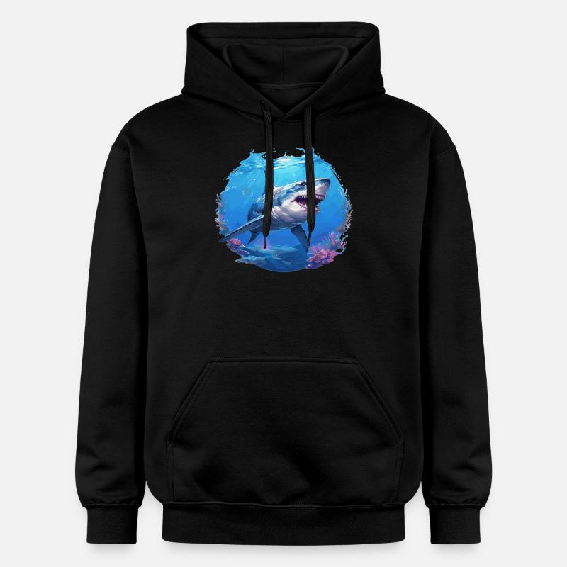 Mégalodons Megalodon - Sweat à capuche Softstyle® Gildan Unisexe - noir