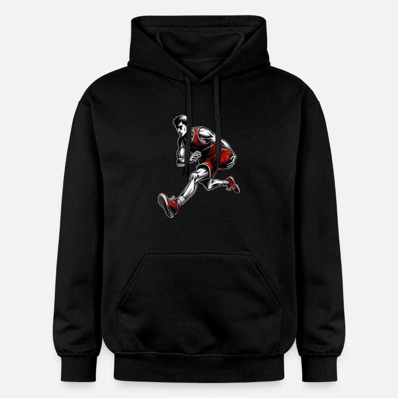 Basket-ball Joueurs de basket-ball - Sweat à capuche Softstyle® Gildan Unisexe - noir