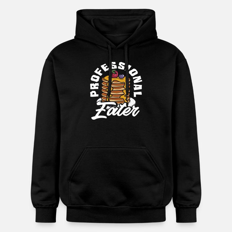 Pancakes Professional Eater Fun - Gildan Unisex Softstyle® Midweight Hoodie - black