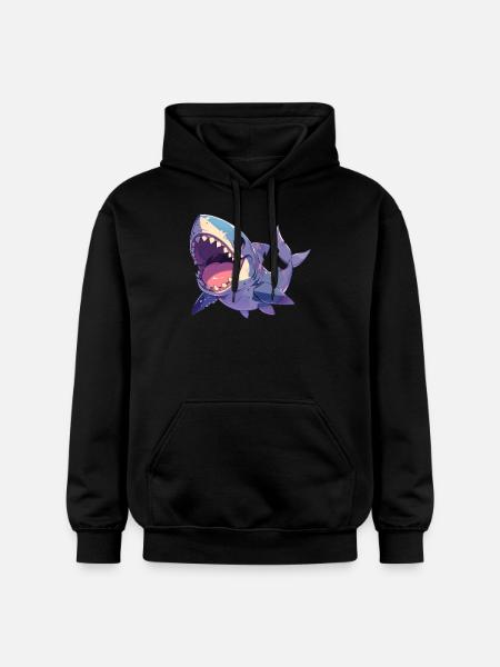 Requins Requin - Sweat à capuche Softstyle® Gildan Unisexe - noir