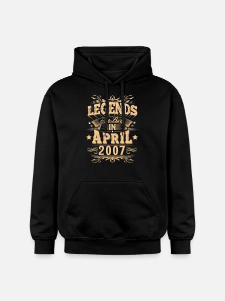 April 2007 Birthday Legend - Gildan Unisex Softstyle® Midweight Hoodie - black