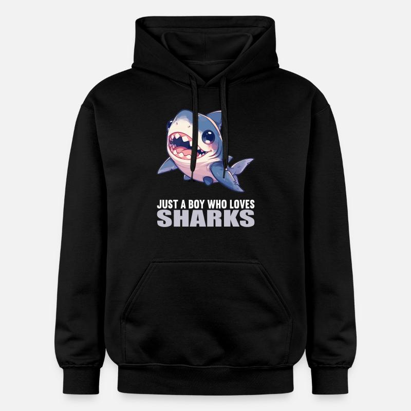 Requins Requin - Sweat à capuche Softstyle® Gildan Unisexe - noir