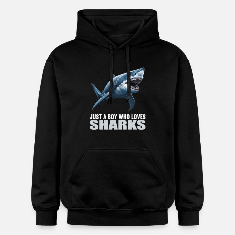 Requins Requin - Sweat à capuche Softstyle® Gildan Unisexe - noir