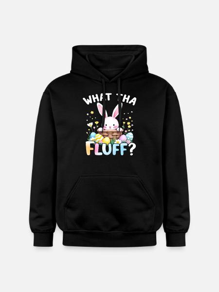 What tha Fluff? - Gildan Unisex Softstyle® Midweight Hoodie - black