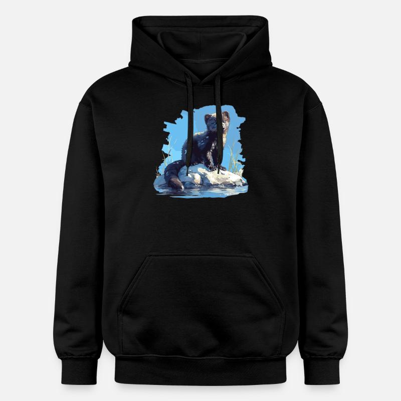 Vison Vison - Sweat à capuche Softstyle® Gildan Unisexe - noir