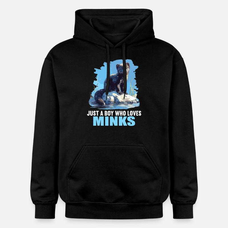 Vison Vison - Sweat à capuche Softstyle® Gildan Unisexe - noir