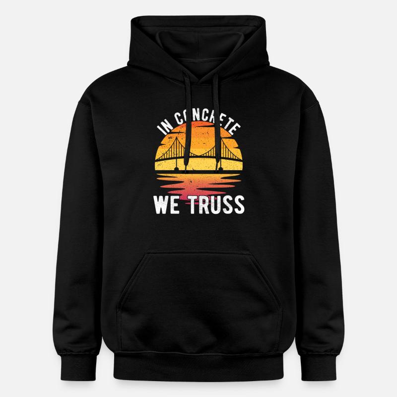 Bridge Engineer Bridge Construction - Gildan Unisex Softstyle® Midweight Hoodie - black