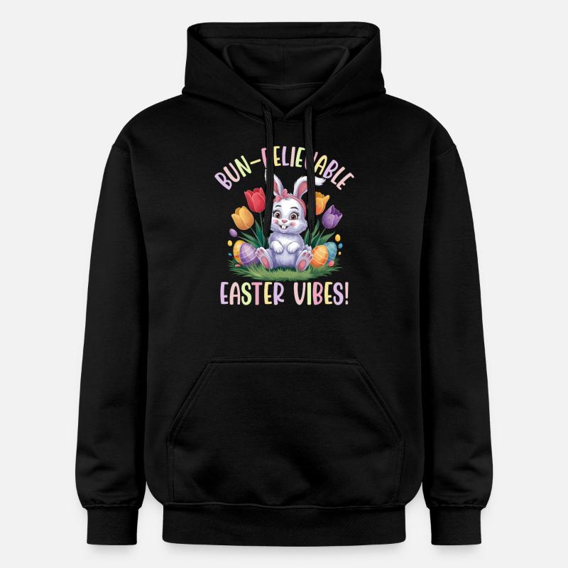 Ambiance de Pâques crédible - Sweat à capuche Softstyle® Gildan Unisexe - noir