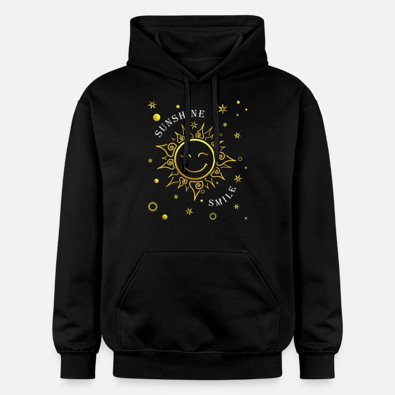 Soleil rieur - Sweat à capuche Softstyle® Gildan Unisexe - noir