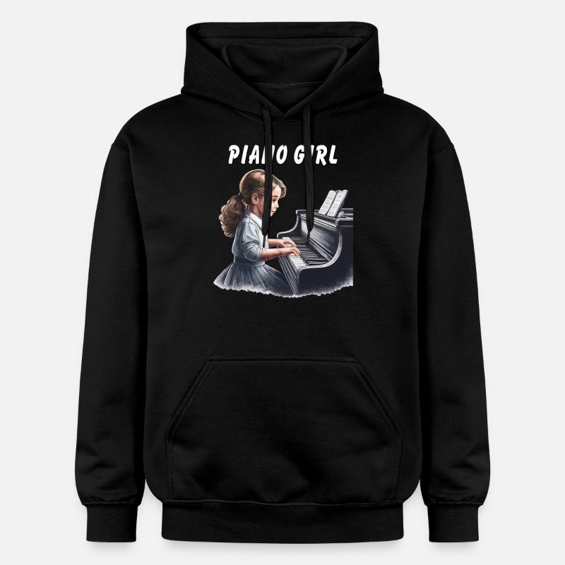 FILLE PIANO - Sweat à capuche Softstyle® Gildan Unisexe - noir