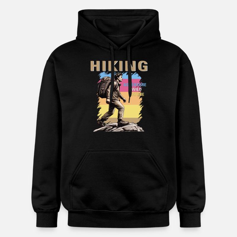 RANDONNÉE D’ALPINISME - Sweat à capuche Softstyle® Gildan Unisexe - noir