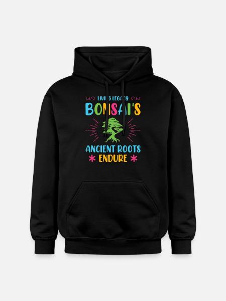 Bonsai Tree - Gildan Unisex Softstyle® Midweight Hoodie - Schwarz