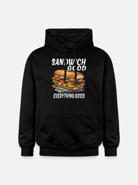 SANDWICH GOOD EVERYTHING GOOD - Gildan Unisex Softstyle® Midweight Hoodie - black