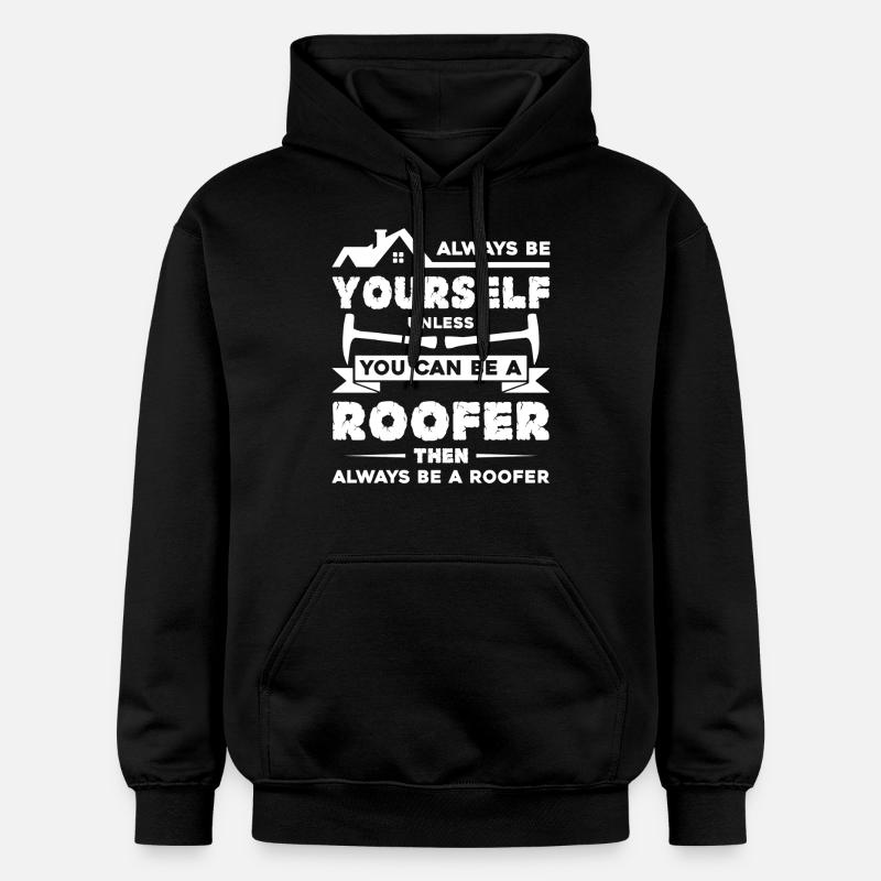 Roofer Always Be A Roofer - Gildan Unisex Softstyle® Midweight Hoodie - black