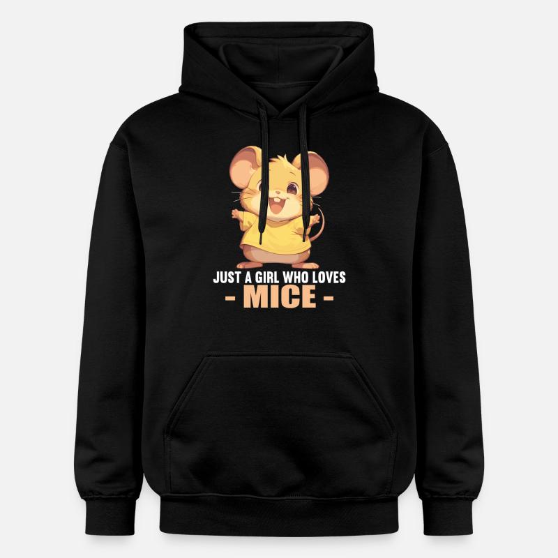 Mäuse Maus - Gildan Unisex Softstyle® Midweight Hoodie - Schwarz