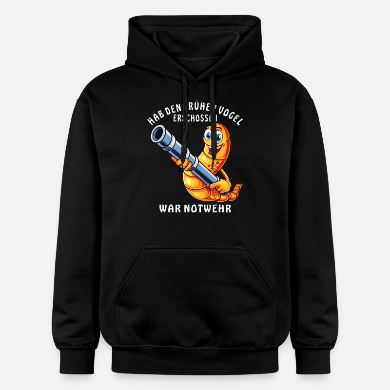 TIR SUR L’AUTODÉFENSE DU LÈVE-TÔT - Sweat à capuche Softstyle® Gildan Unisexe - noir