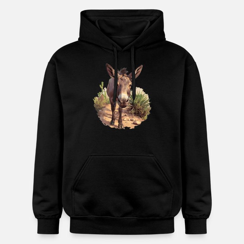 Mules Mule - Sweat à capuche Softstyle® Gildan Unisexe - noir