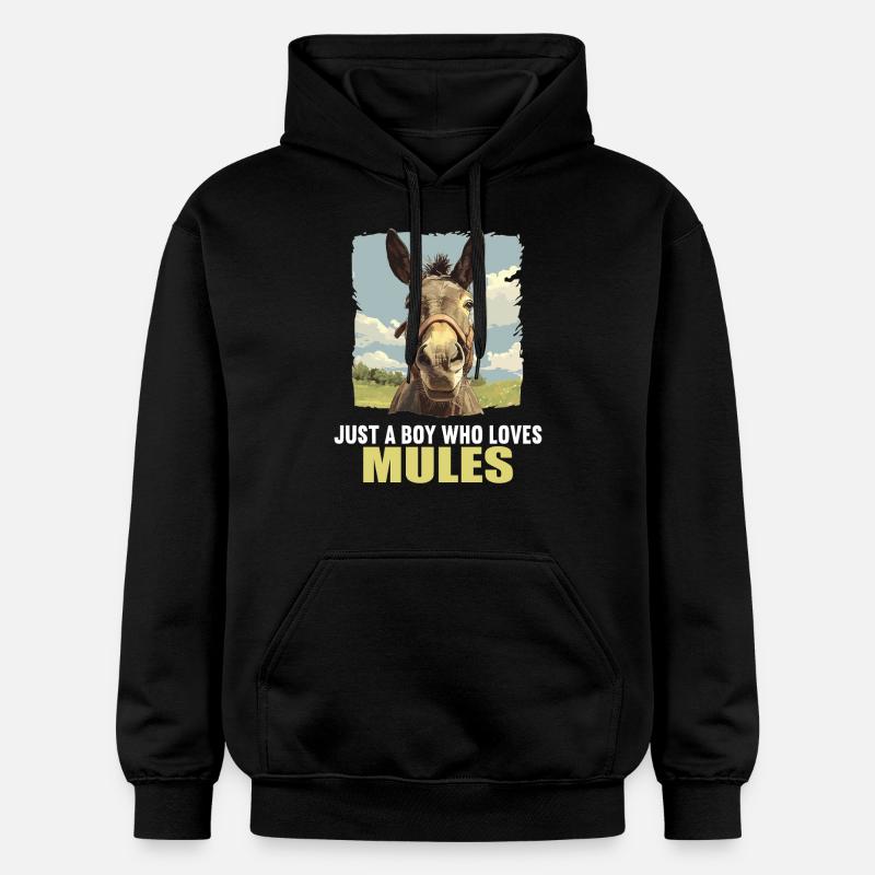 Mules Mule - Sweat à capuche Softstyle® Gildan Unisexe - noir