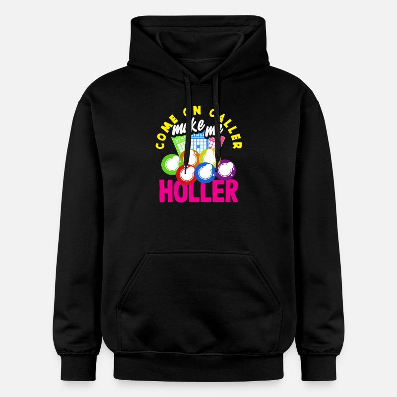 Joueurs de bingo Venez m’appeler - Sweat à capuche Softstyle® Gildan Unisexe - noir