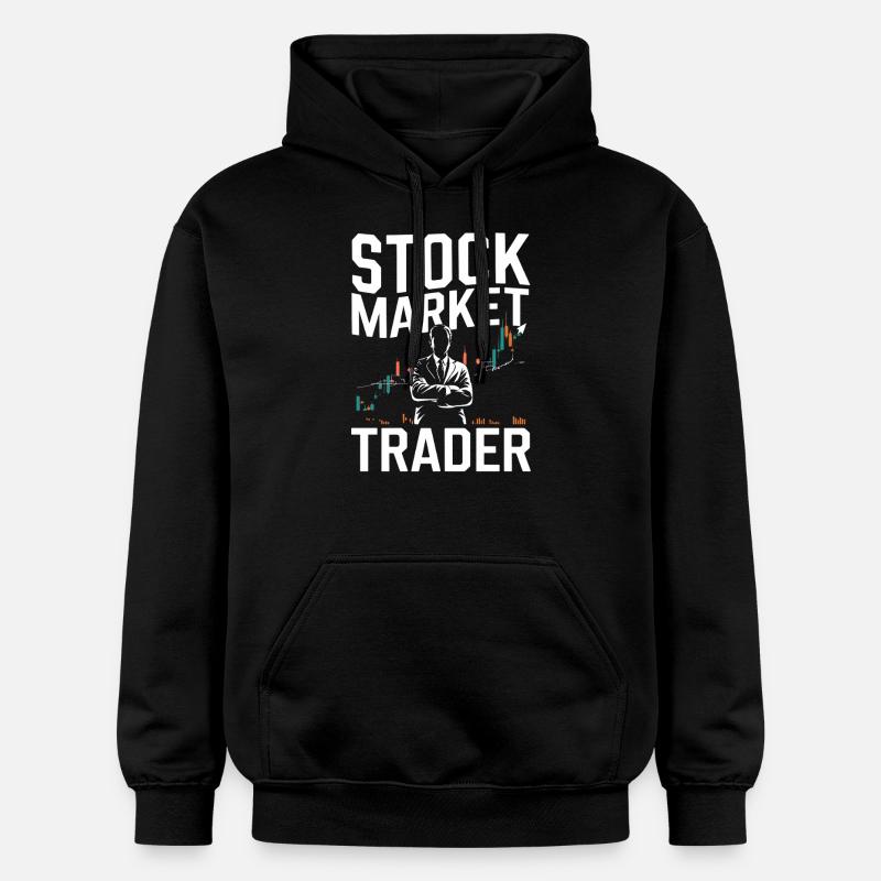 Trader boursier Graphique Trader boursier - Sweat à capuche Softstyle® Gildan Unisexe - noir