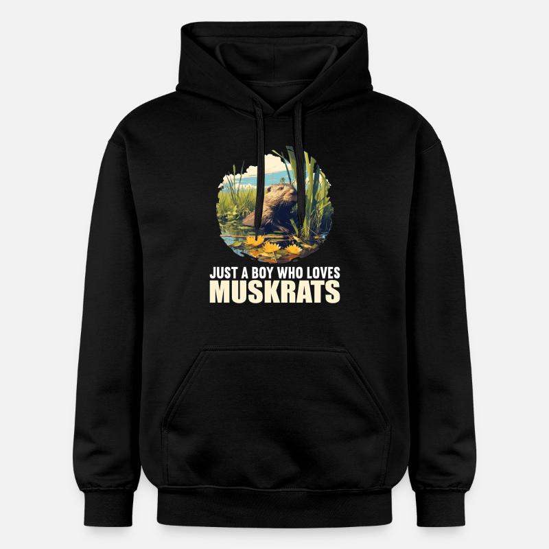 Rat musqué - Sweat à capuche Softstyle® Gildan Unisexe - noir