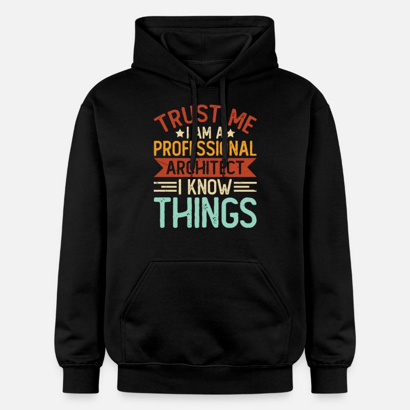 Architecte - Sweat à capuche Softstyle® Gildan Unisexe - noir
