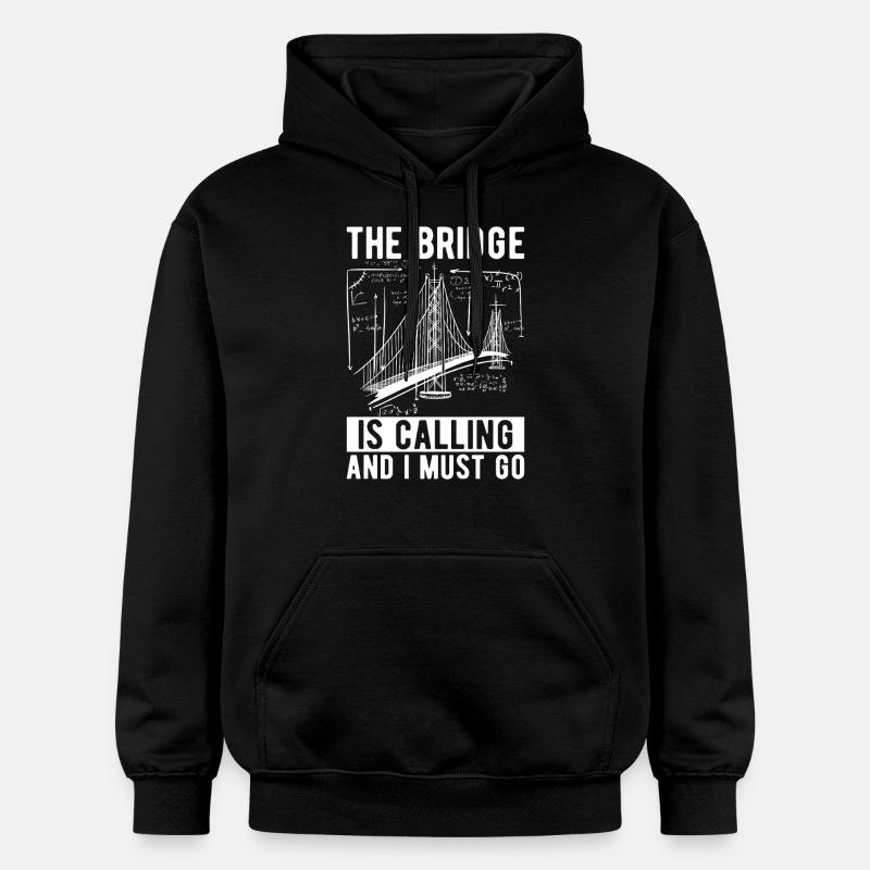 Bridge Engineer Bridge Construction - Gildan Unisex Softstyle® Midweight Hoodie - black