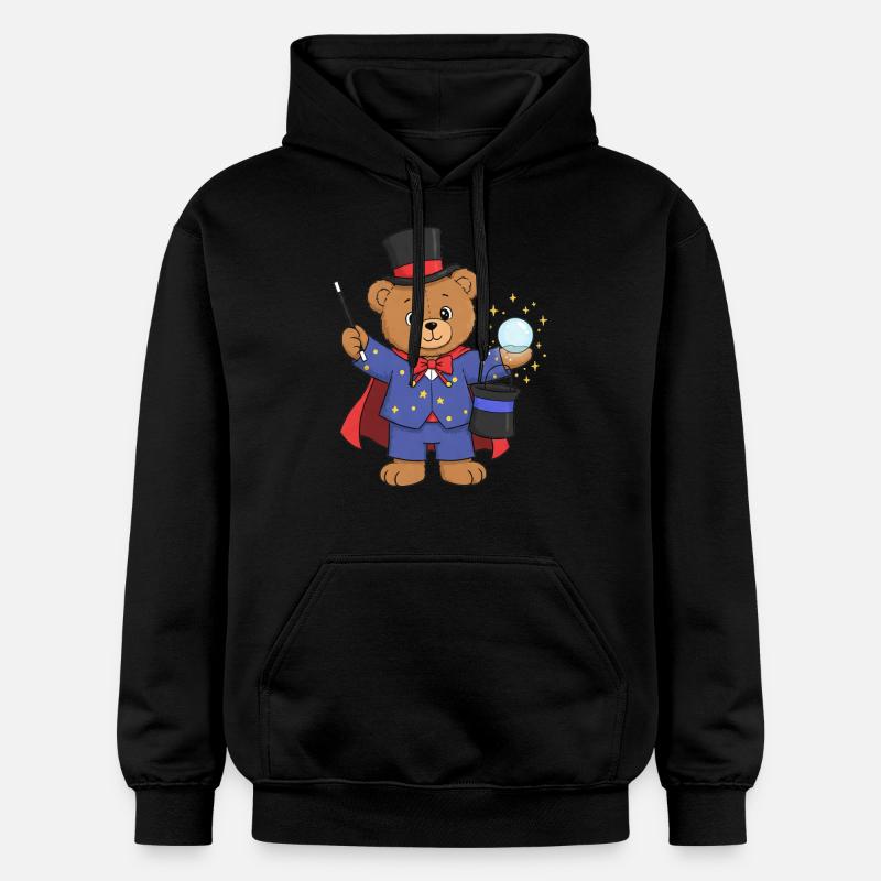 Ours en peluche sorcier - Sweat à capuche Softstyle® Gildan Unisexe - noir