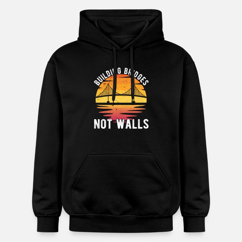 Bridge Engineer Bridge Construction - Gildan Unisex Softstyle® Midweight Hoodie - black