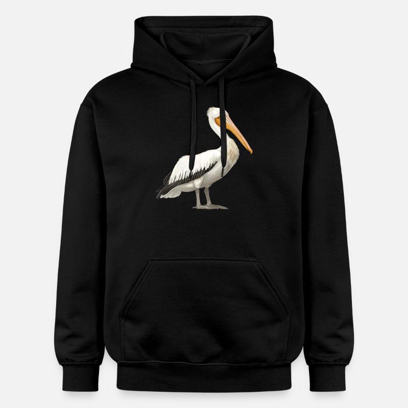 Pélicans Pélican - Sweat à capuche Softstyle® Gildan Unisexe - noir