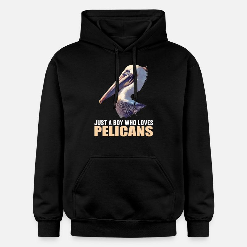 Pélicans Pélican - Sweat à capuche Softstyle® Gildan Unisexe - noir
