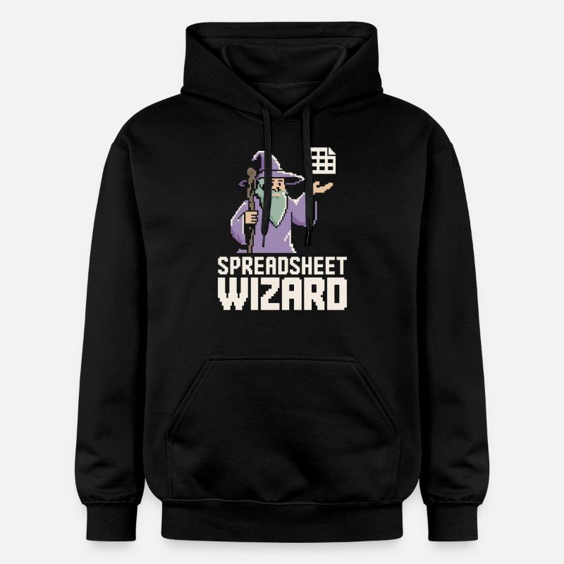 Tabellenkalkulations-Assistent Lustiger Controller Buchhalter - Gildan Unisex Softstyle® Midweight Hoodie - Schwarz