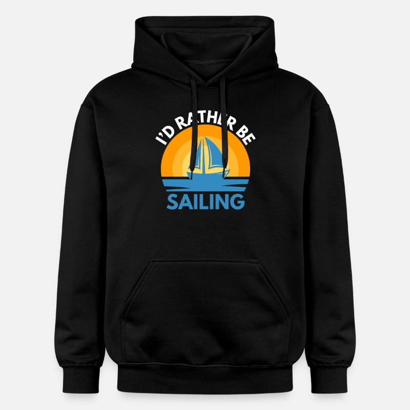 Voile Dicton marins Voile - Sweat à capuche Softstyle® Gildan Unisexe - noir