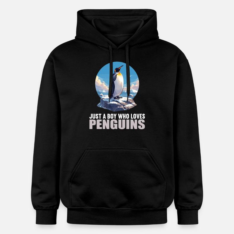 Pingouins Pingouin - Sweat à capuche Softstyle® Gildan Unisexe - noir