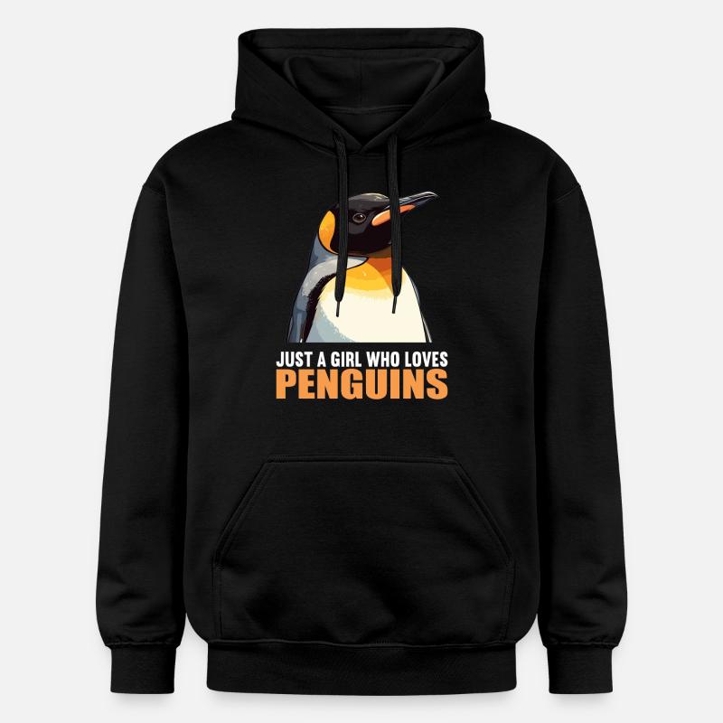 Pingouins Pingouin - Sweat à capuche Softstyle® Gildan Unisexe - noir