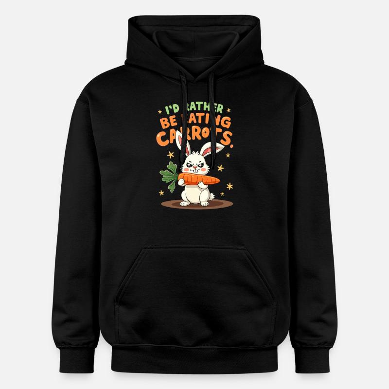 Lapin Conception d’animaux sarcastiques - Sweat à capuche Softstyle® Gildan Unisexe - noir