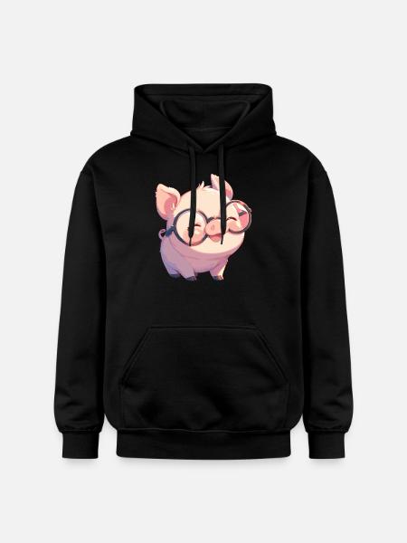 Cochon Cochon - Sweat à capuche Softstyle® Gildan Unisexe - noir