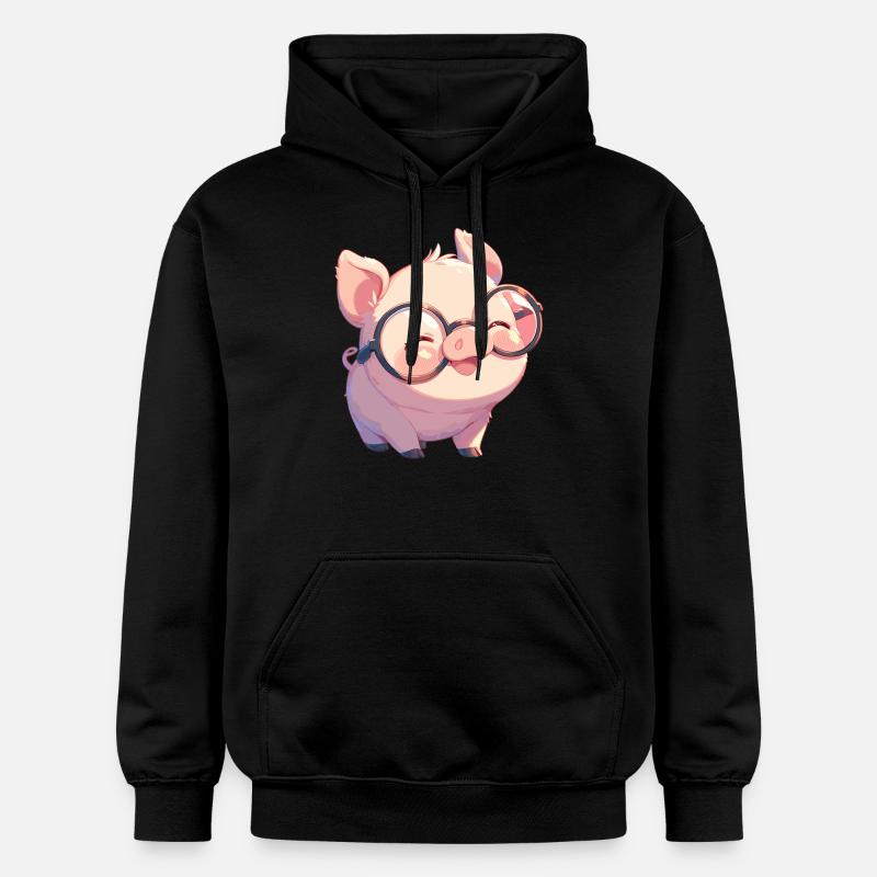 Cochon Cochon - Sweat à capuche Softstyle® Gildan Unisexe - noir