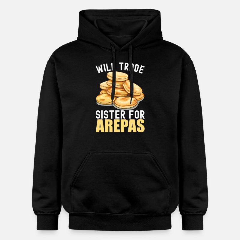 Arepas vénézuélienne - Sweat à capuche Softstyle® Gildan Unisexe - noir