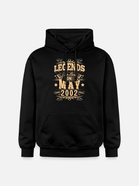 May 2002 Birthday Legend - Gildan Unisex Softstyle® Midweight Hoodie - black