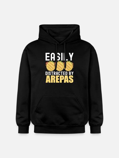 Venezuelan Arepas - Gildan Unisex Softstyle® Midweight Hoodie - black